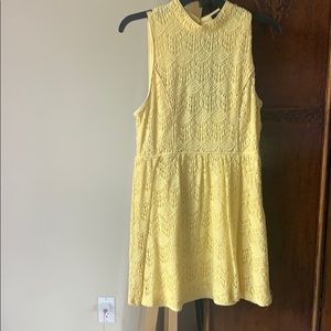 Yellow lace dress